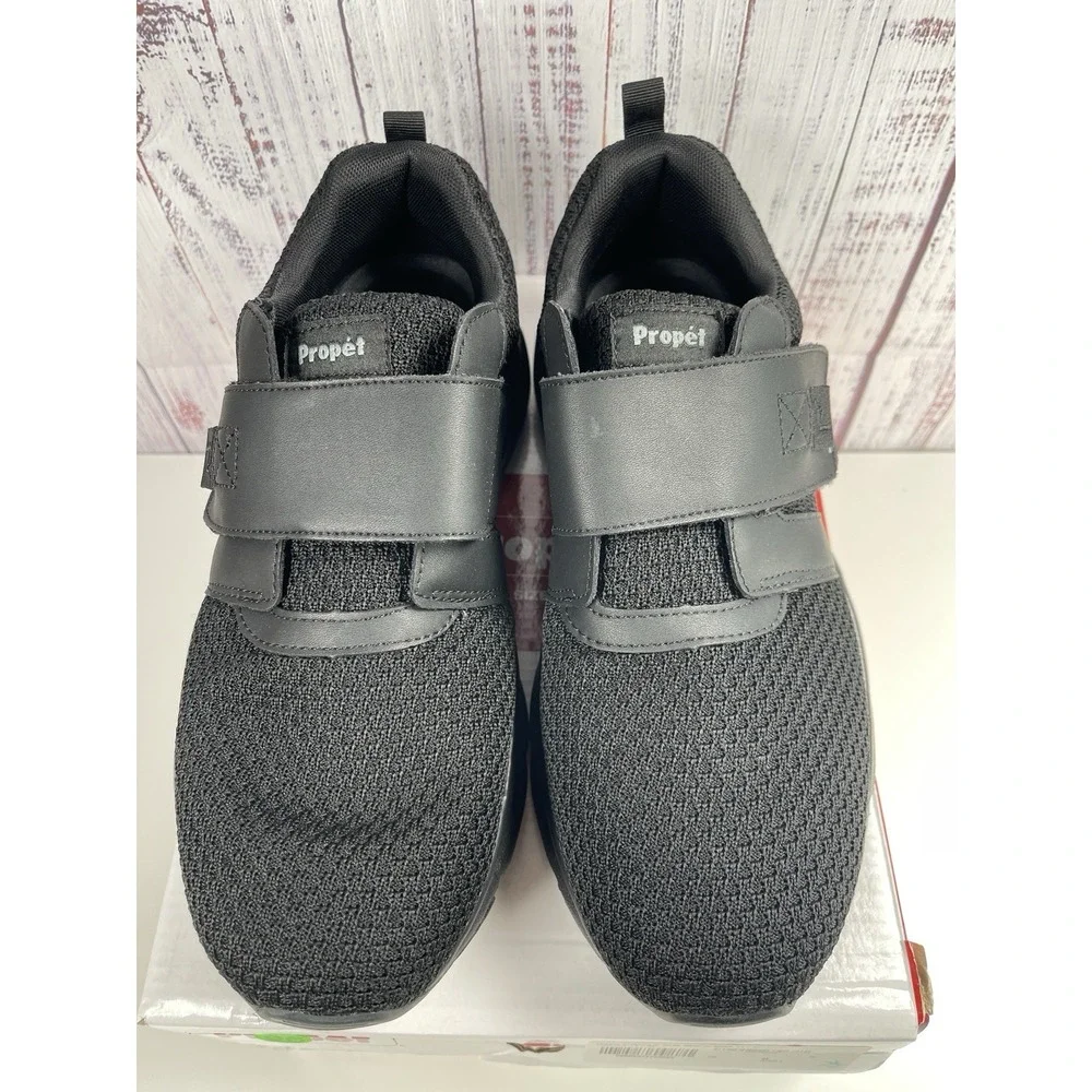 Propet Stability X Strap Mens 11 Black Sneakers